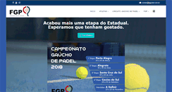 Desktop Screenshot of fgpadel.com.br