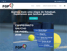 Tablet Screenshot of fgpadel.com.br